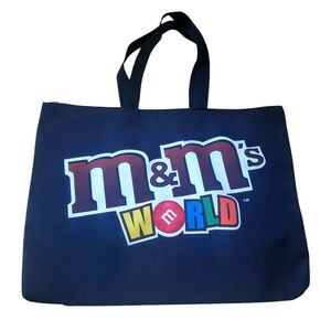 Black M&M's Word Graphic Tote Bag